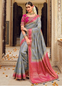 Strange Fancy Fabric Classic Saree