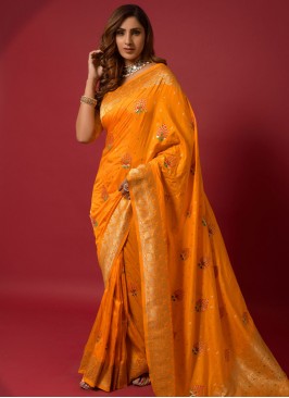 Strange Woven Trendy Saree