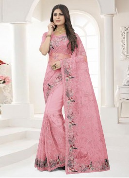 Striking Net Ceremonial Trendy Saree