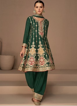 Stupendous Chinon Trendy Salwar Kameez