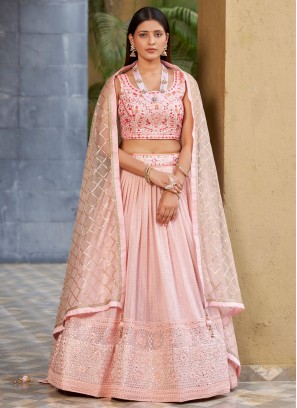Stupendous Georgette Sangeet Lehenga Choli