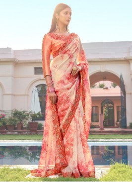 Stylish Organza Trendy Saree