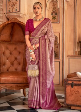 Suave Banarasi Silk Weaving Classic Saree