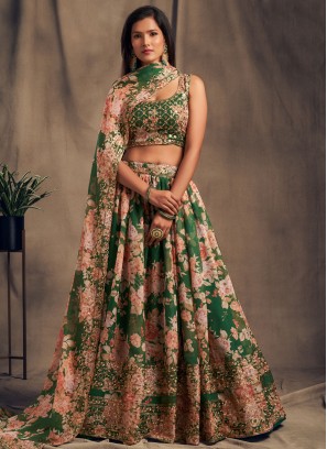 Subtle Organza Lehenga Choli