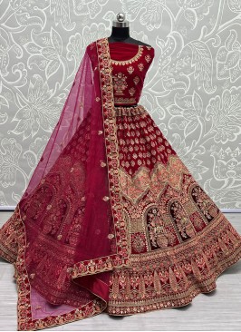 Sumptuous Diamond Rani A Line Lehenga Choli