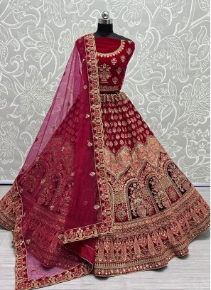 Sumptuous Diamond Rani A Line Lehenga Choli