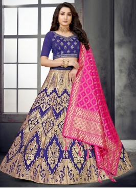 Sunshine Navy Blue Lehenga Choli