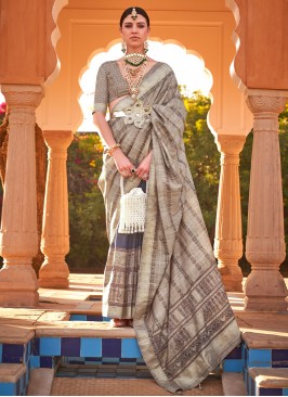 Sunshine Printed Multi Colour Classic Saree