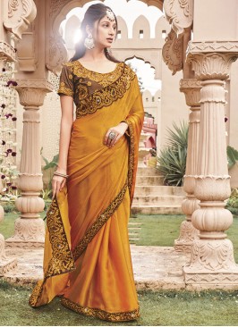 Sunshine Shimmer Trendy Saree