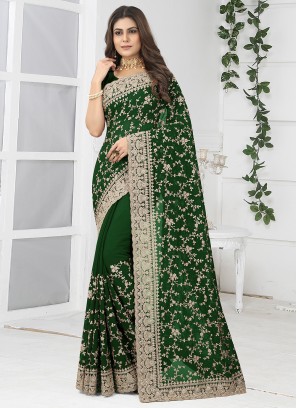 Superb Embroidered Contemporary Saree