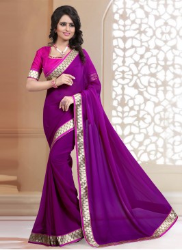 Superb Faux Georgette Festival Classic Saree