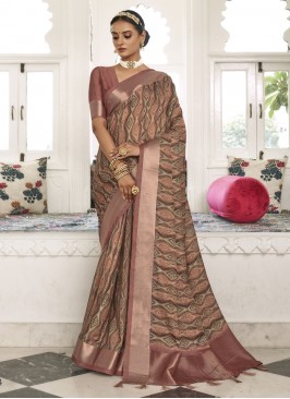 Superb Multi Colour Ceremonial Contemporary Saree