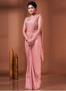 Superb Pink Imported Classic Saree