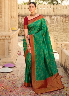 Superb Woven Engagement Saree