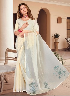 Superlative Chiffon Stone Work Trendy Saree