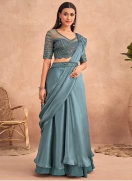 Superlative Embroidered Designer Saree