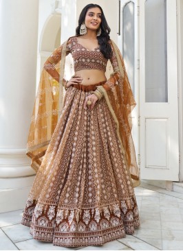 Superlative Embroidered Net Trendy Lehenga Choli