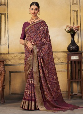 Superlative Viscose Border Multi Colour Contemporary Saree