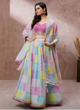 Surpassing Organza Festival A Line Lehenga Choli