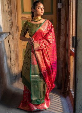 Surpassing Rani Weaving Classic Saree