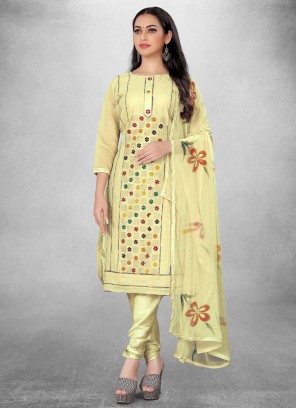 Swanky Beige Trendy Salwar Kameez