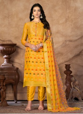 Swanky Mustard Woven Pant Style Suit