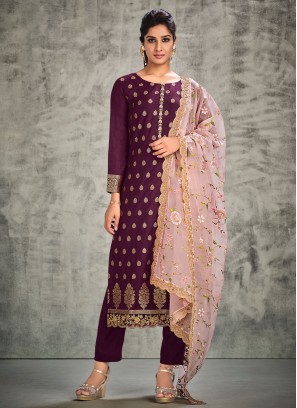 Swanky Purple Salwar Suit