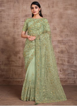 Tantalizing Resham Festival Classic Designer Saree