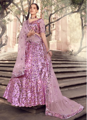 Tempting Net Sangeet Lehenga Choli