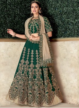 Tempting Satin Silk Bridal Lehenga Choli