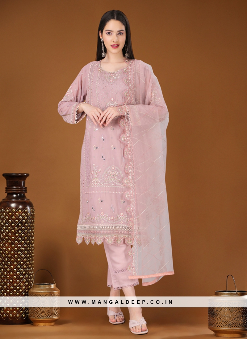 Tiptop Pink Festival Designer Salwar Kameez