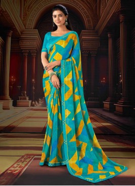 Topnotch Chiffon Ceremonial Trendy Saree