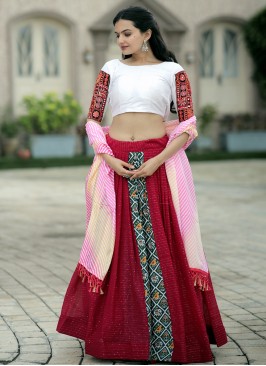 Topnotch Multi Colour Printed Trendy Lehenga Choli