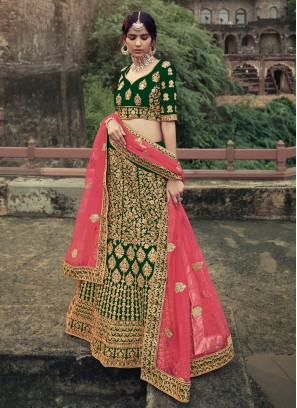 Topnotch Satin Patch Border Lehenga Choli