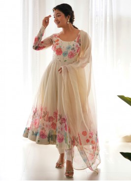 Transcendent Cream Salwar Kameez