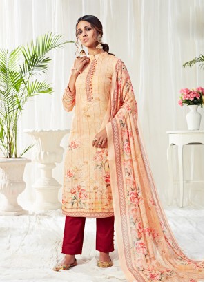 Trendy Salwar Suit Digital Print Cotton in Multi Colour