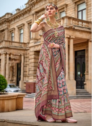 Trendy Saree Weaving Silk in Multi Colour
