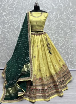 Trendy Silk Sequins Lehenga Choli
