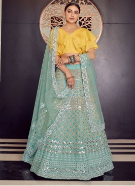 Turquoise Gota Work Lehenga Choli