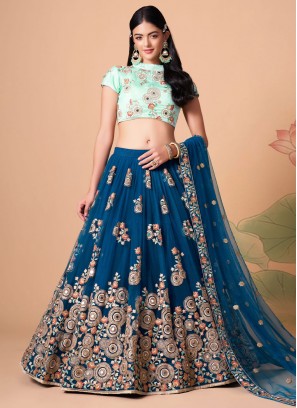 Unique Net Designer Long Lehenga Choli