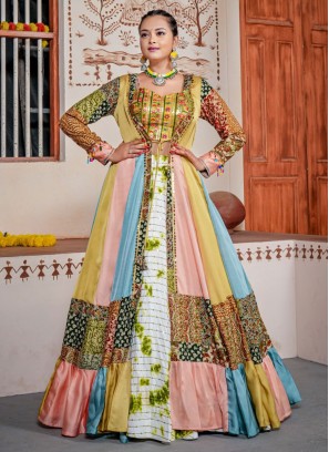 Urbane Cotton Sequins Readymade Lehenga Choli