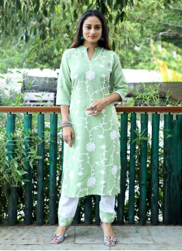 Urbane Sea Green Designer Kurti