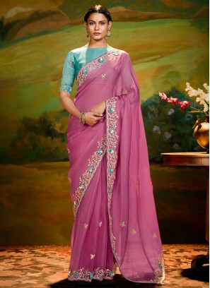 Versatile Embroidered Fancy Fabric Contemporary Saree