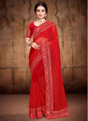 Versatile Net Trendy Saree