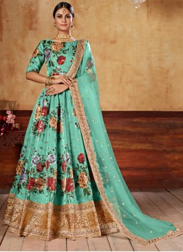 Versatile Patch Border Art Silk Lehenga Choli