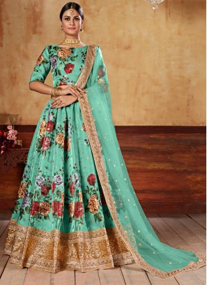 Versatile Patch Border Art Silk Lehenga Choli