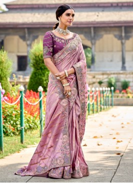 Vibrant Silk Reception Contemporary Saree