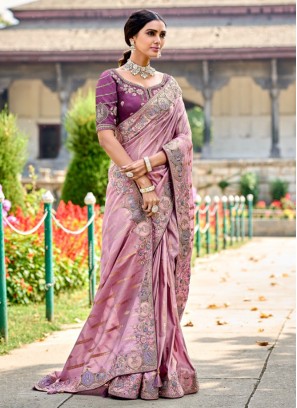 Vibrant Silk Reception Contemporary Saree