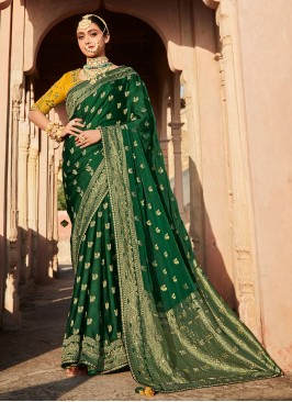 Vibrant Weaving Silk Classic Saree