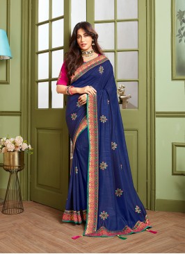 Violet Color Gorgeous Saree